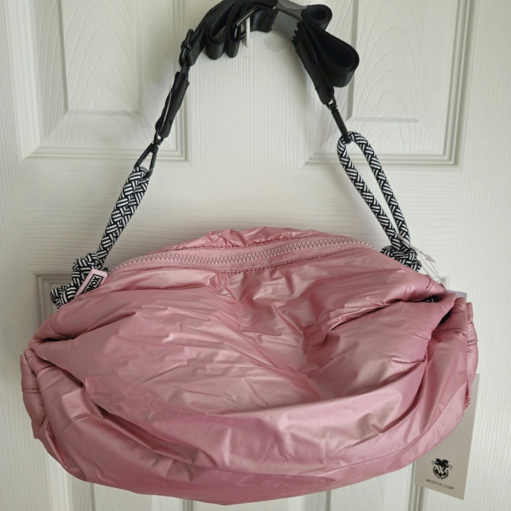 WILDFOX Small Crossbody Duffel Bag NWT Pink